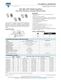 M55342K11B100DSTP Datasheet Cover