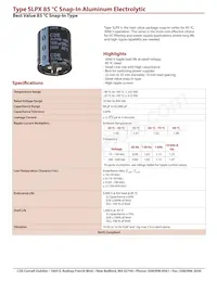 SLPX152M160H5P3 Datasheet Cover