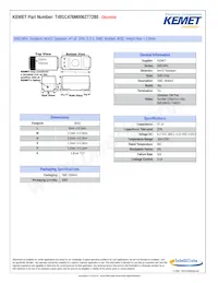 T491C476M006ZT7280 Datenblatt Cover