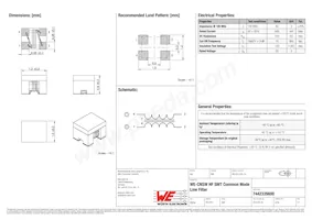 7442335600 Datasheet Copertura