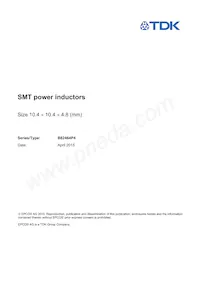 B82464P4334M000 Datasheet Copertura