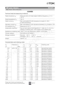 B82464P4334M000 Datasheet Pagina 4