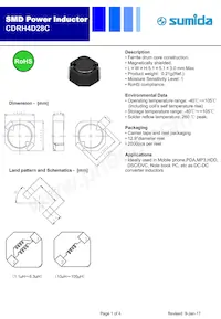 CDRH4D28CNP-6R3PC Datasheet Copertura