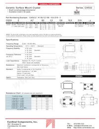 CX532Z-A2B3C5-70-25.0D18 Datasheet Cover