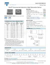 IHLP6767DZERR68M01 Datasheet Cover