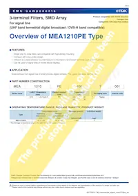 MEA1210PE400T001 Datasheet Pagina 3