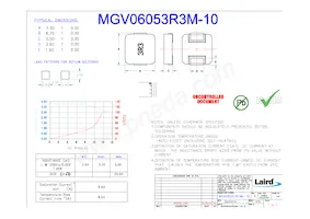 MGV06053R3M-10 Datasheet Cover