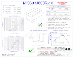 MI0603J600R-10 Datenblatt Cover