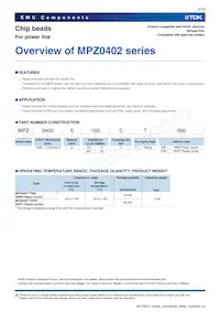 MPZ0402S330CT000數據表 頁面 3