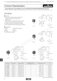 PV36W203C01A00 Datenblatt Cover