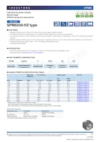 SPM6550T-150M-HZ Datenblatt Cover