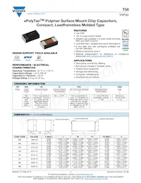 T58A0107M6R3C0150 Datasheet Cover