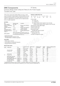 TF2720B-152Y5R0-01 Datasheet Copertura