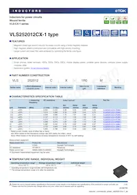 VLS252012CX-150M-1 Datasheet Cover