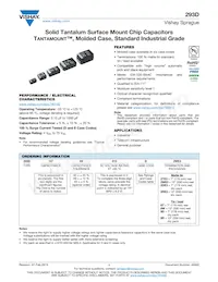 293D106X9063E8T Datasheet Copertura