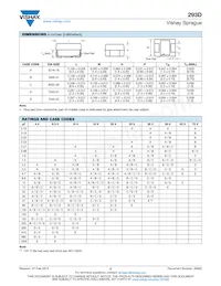 293D106X9063E8T Datasheet Pagina 2