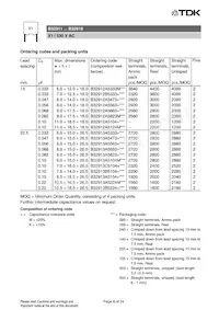 B32911A5123K000 Datasheet Pagina 6