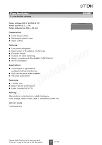 B82522VC8 Datasheet Pagina 2