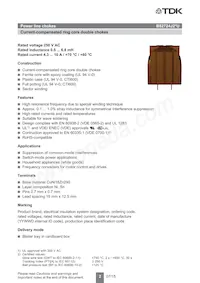 B82724J2602U040 Datasheet Pagina 2