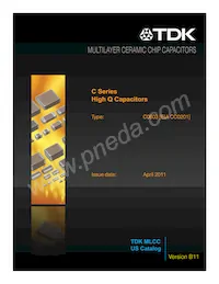 C0603C0G1E200G030BG Datasheet Copertura