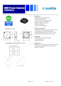 CDRH5D18NP-390NC Datasheet Cover