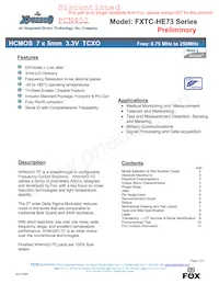 FXTC-HE73PR-44 MHZ Datenblatt Cover