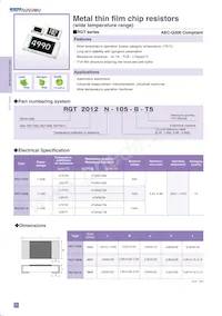 RGT1608P-105-B-T5 Datasheet Copertura