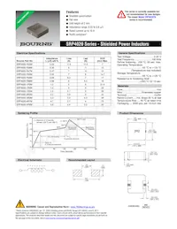 SRP4020-4R7M Datasheet Cover