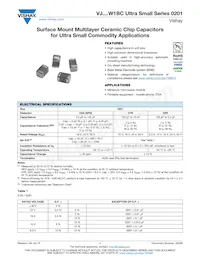 VJ0201Y103KXJCW1BC Datasheet Copertura