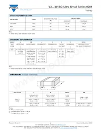 VJ0201Y103KXJCW1BC Datasheet Pagina 2