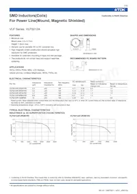 VLF5012AT-4R7M1R2 Datasheet Copertura