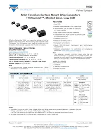 593D227X5010E2TE3 Datenblatt Cover