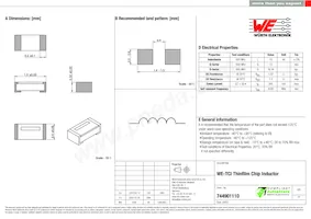 744901110 Datasheet Cover