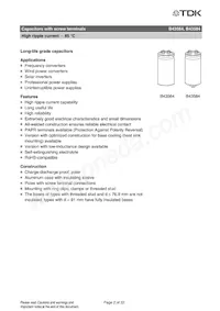 B43564B9228M000 Datasheet Pagina 2