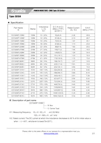 CD104NP-820KC Datasheet Page 2