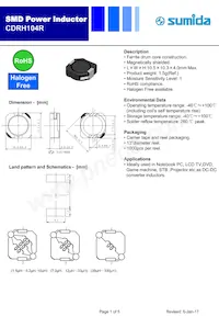 CDRH104RNP-560NC Datasheet Cover