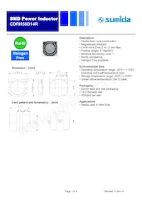 CDRH58D14RHF-470MC Datenblatt Cover