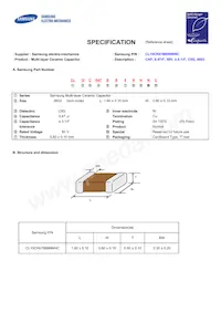 CL10CR47BB8NNNC Datasheet Copertura