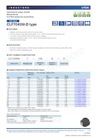 CLF7045NIT-6R8N-D Datasheet Cover