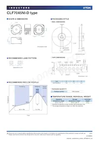 CLF7045NIT-6R8N-D Datasheet Page 4