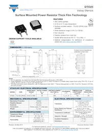 DTO025CR0500JTE3 Datasheet Copertura