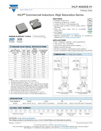 IHLP4040DZEB5R6M01 Datenblatt Cover