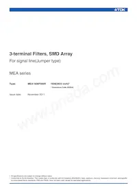 MEA1608P000R Datasheet Cover