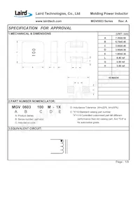 MGV0603330M-10 Datasheet Page 3