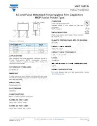 MKP1840515105M Datasheet Copertura