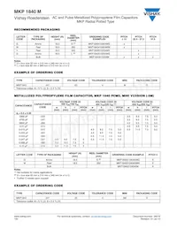 MKP1840515105M Datasheet Pagina 4