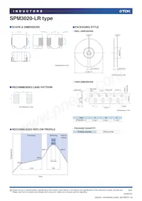 SPM3020T-1R5M-LR Datasheet Pagina 3