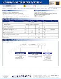 ABS05-32.768KHZ-T Datasheet Cover