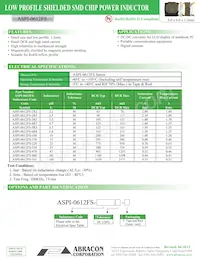 ASPI-0612FS-470M-T Datasheet Copertura