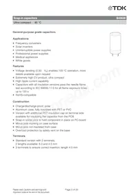 B43630A9128M082 Datasheet Pagina 2